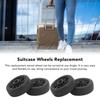 4pcs Suitcase Wheels Replacement Durable Silent PVC Swivel Luggage Caster