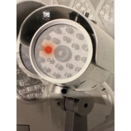 Mock Security Camera Looks Real Activating Red Light Helps Deter Burglars Safety