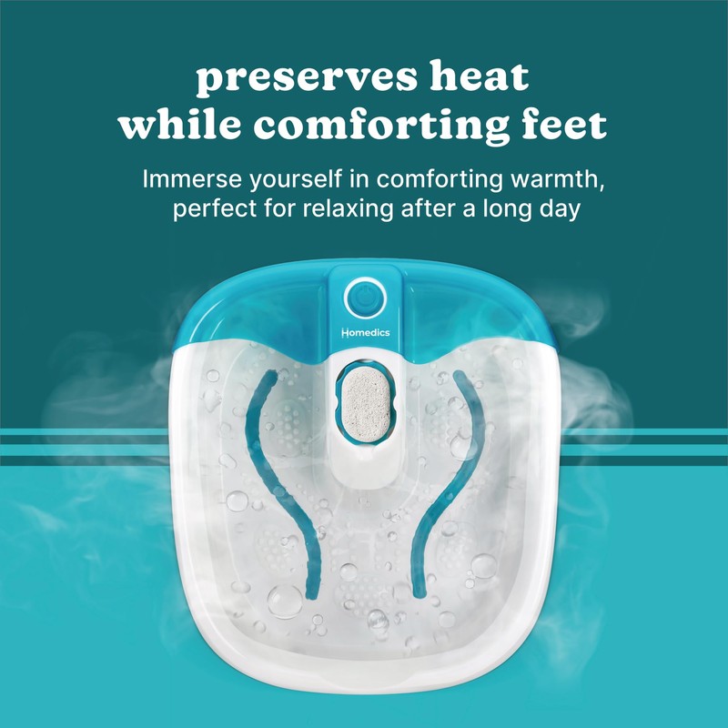 Homedics Bubble Mate Foot Spa, Toe Touch Controlled Foot Bath