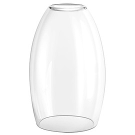 HGHYjrxfkl 1 Pack Oval Clear Glass Lamp Shade, with 1-5/8" Fitter Opening, Mini Glass Pendant light Shade,Lamp Shade Replacement for Chandelier,Floor lamps,Table Lamps,Wall Sconces.