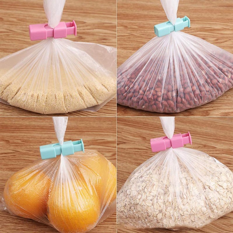 Acpetdr 12 Pcs Bread Bag Clips, Squeeze Bread Bag Cinch