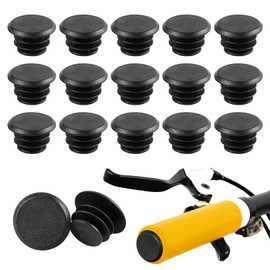 Pack of 15 Handlebar Plugs Road Bike, Bicycle Handlebar End Caps, Handlebar End Plugs Bar Ends, Plastic Handlebar Plugs for Mountain Bike, MTB BMX, Handlebar End Plugs for Road Bike and Bicycle,