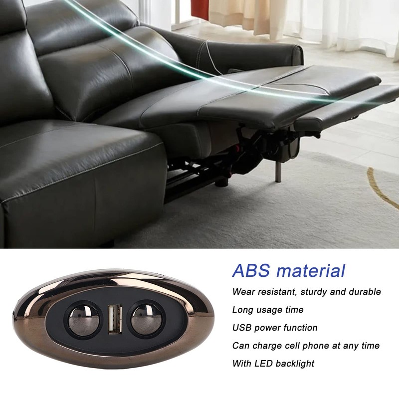 CHICIRIS Recliner Hand Control, 2-Button 5-Pin Electric Sofa Control Switch