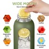 CIVAGO Half Gallon Glass Water Bottle with Straw and Insulated