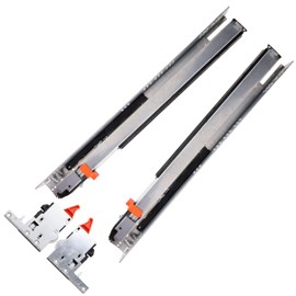 2 Pairs of Salice Progressa 18" (457mm) Undermount Soft Close Kitchen Drawer Slides for 3/4" Material, 120lb Load Capacity, Full Extension Ball Bearing Drawer Slides - G5U9S457XXF6