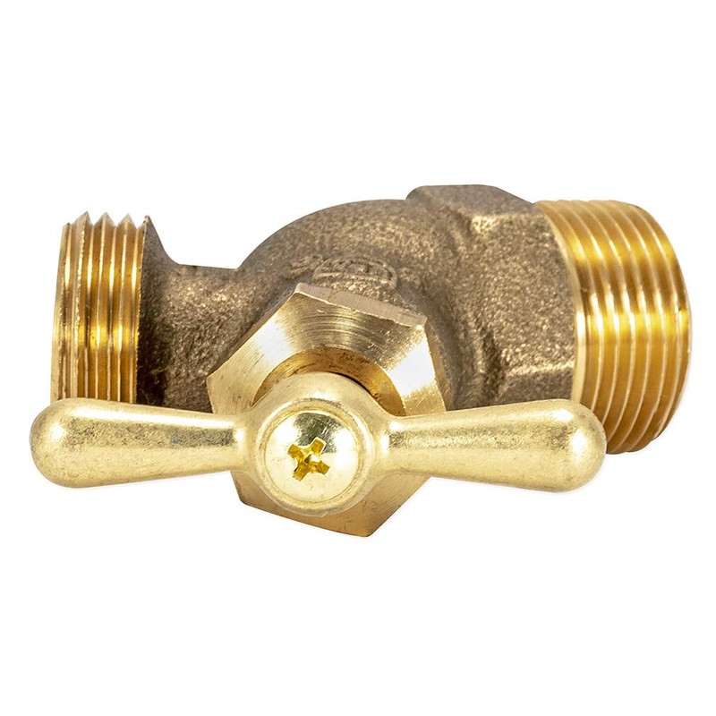 Eastman Male No-Kink Hose Bibb, 3/4 Inch MIP Connection, Brass