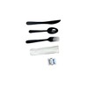 DHG PROFESSIONAL Heavy Duty Black Plastic Cutlery Sets 6 Items