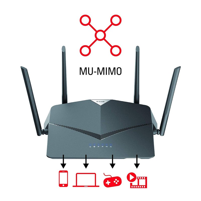 D-Link WiFi Router AC2600, Smart, Mesh (DIR-2640)