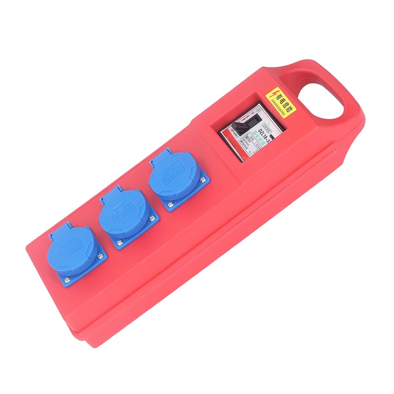 Portable Socket Box 3 Position 3 Hole Outlet IP54 Mobile