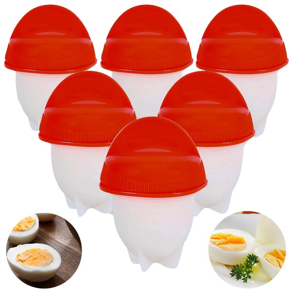 Retoo Egg Cooker for 6 Eggs without Shell Egg Shaper