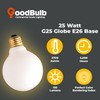 GoodBulb 25-Watt Frosted G25 Light Bulbs Incandescent Restaurant Bulb E26