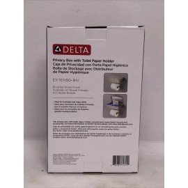 Delta Toilet Paper Holder with Privacy Storage in Brushed Nickel EXTEN50-BN