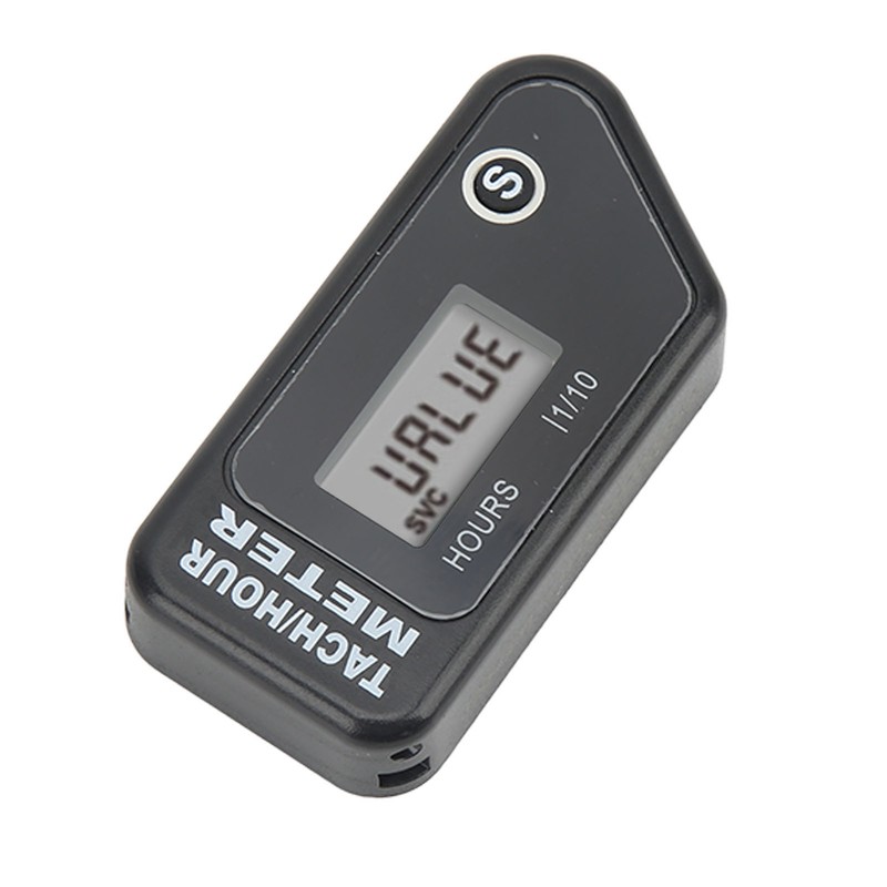 Inductive Digital Tach Hour Meter IP68 Waterproof Motorcycle RPM Counter
