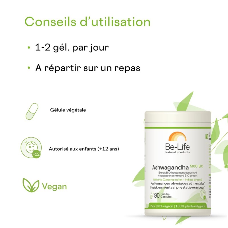 Be-Life Ashwagandha 5000 organic - 90ca