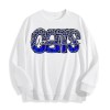 Wildcats Leopard Blue Graphic Crewneck Sweatshirt, US Warehouse, 6 ColorsSize: