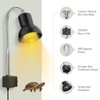 25W Heat Lamp with Holder UVA UVB Basking Lamp with