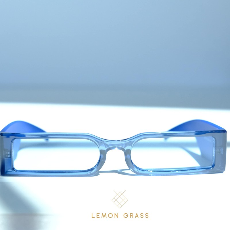 LEMON GRASS anteojos de sol clásico pequeñas Hip Hop -