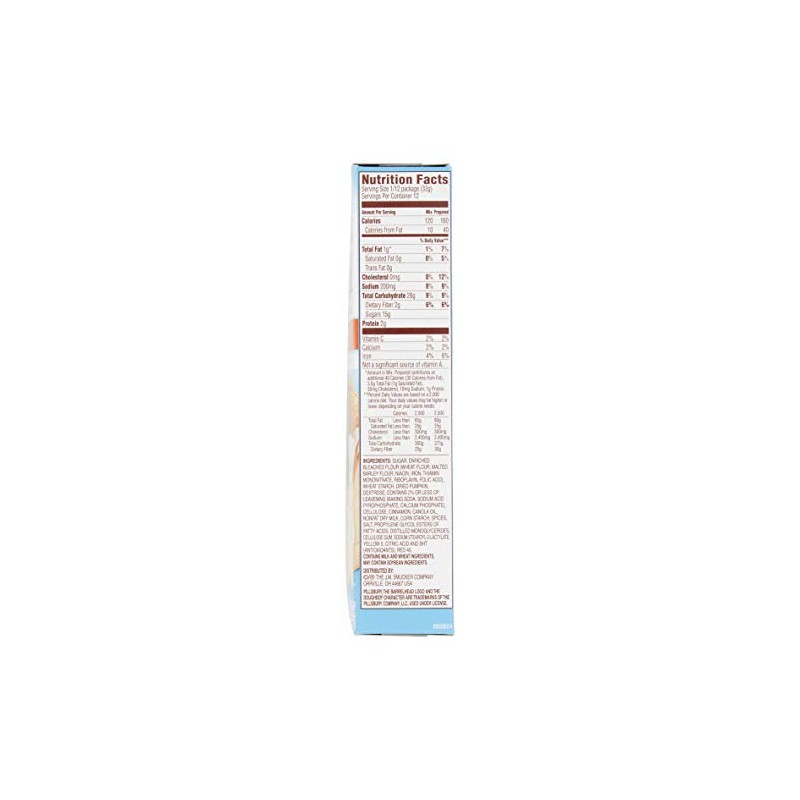 Pillsbury Pumpkin Quick Bread 14oz Box (Pack of 6)