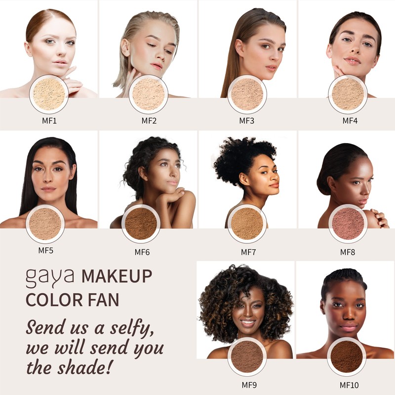 Mineral Foundation Make Up Powder - Vegan Professional Natural Full