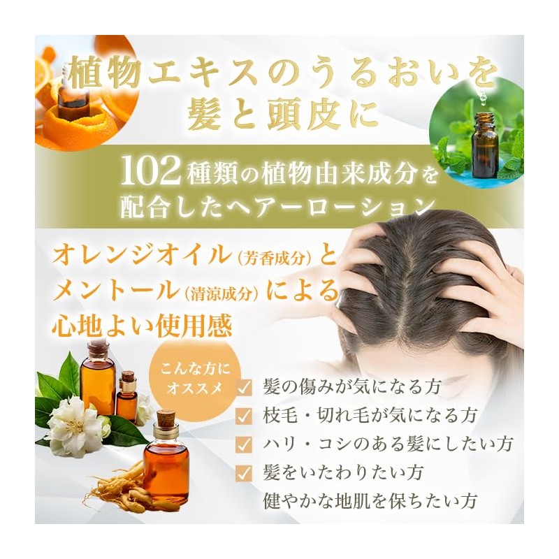 Ginza Marukan Megamasa Hair Lotion, 4.9 fl oz (140 ml),