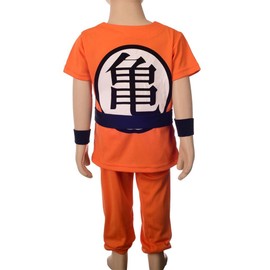 Lito Angels Little Boys Anime Cosplay Costume Clothing Set Dress Up Size 6-7, Orange (Tag Number 13)