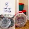 HOMZ 24'' Stackable and Nestable Holiday Wreath Plastic Storage Containers