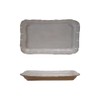 Creative Co-Op Stoneware Platter with Ruffled Edge, White
