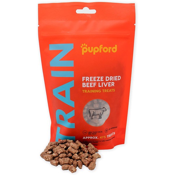 Freeze-Dried Training Treats for Dogs, 450 Treats Per Bag, Low Calorie, The Perfect High Value Training Reward (Comes in Beef Liver & Sweet Potato) (Liver)