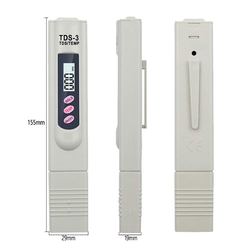 Bestgle Digital TDS Meter Temp PPM Tester Water Quality Testing