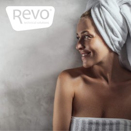 Revo shower screen squeegee, plastic, high quality shower squeegee with hanger, squeegee for shower and bathroom, bath squeegee and panes squeegee in black.