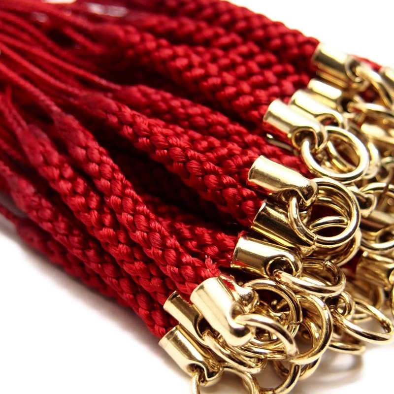 Rayon Can (Gold Plated), Set of 10, Netsuke Cord for