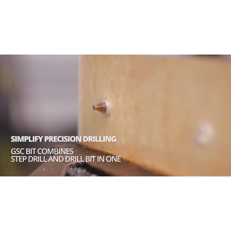 Drill America 1/4" Cobalt Stepped Point Drill Bit, GSC Series