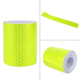High Intensity Reflective Sheet, Fluorescent Reflective Tape, Outdoor, Safety Display Tape, Weather Resistant, Waterproof, For Road Signs and Advertising Signs, Accident Prevention, 2.0 x 9.8 ft (5 x 3 m)