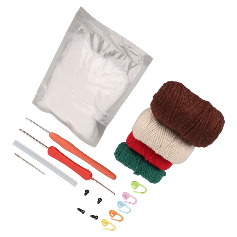 Hedgehogs Crochet Kit with Yarns Crochet Hook Stuffing DIY Learn