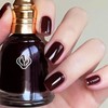 COSMOO 15ml Dark Red Quick Dry Nail Polish, Brown Red