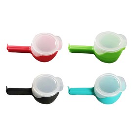CHAMEEN Sealing Clips with Spout, Plastic Bag Clips, Sealing Clips for Food, Pack of 4