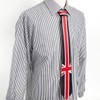 M.H.A.style 9089 Men's Necktie, Union Jack, Patterned Necktie, Casual, a.