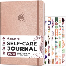 Clever Fox Self-Care Journal PRO – Wellness & Daily Reflection Notebook – Mental Health, Meditation & Mood Journal for Women, 7x10” (Rose Gold)