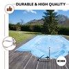 Wood Grip Swimming Pool Stainless Steel Spring Covers with Stopper