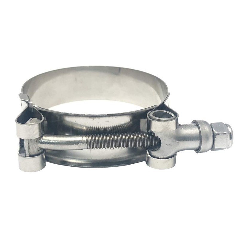 ISPINNER 2 Pack 3.5 Inch Stainless Steel T-Bolt Hose Clamps,
