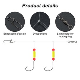 5PCS Pompano Rigs, Sea Fishing Pompano Rigs with Floats for Saltwater Florida Offshore Surf Fishing