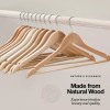 HOME IT Natural Wood Solid Wood Clothes Hangers Coat Hanger