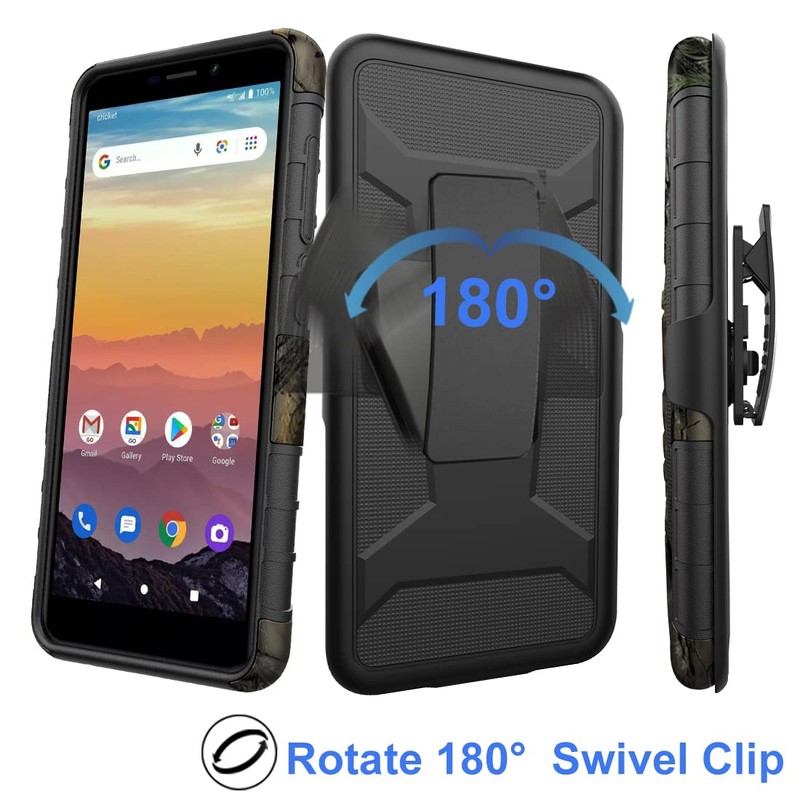 Ailiber Compatible with AT&T Calypso(U318AA)/Cricket Vision 3 Case Holster with
