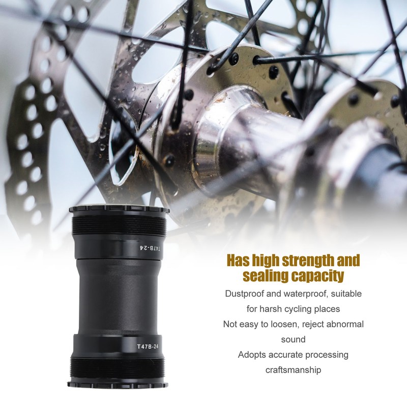 Mountain Bike Bottom Bracket Aluminum Alloy Sealed Bearing Nylon Press