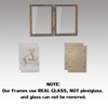 5x7 Picture Frames Double Hinged MDF Wood Grain Shadow Box