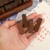 Jortmrd Set of 70 Wooden Vintage Letters Stamp with Numbers