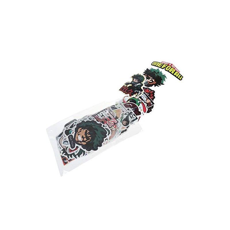 CoolChange High Quality Anime Academia Vinyl Stickers, 73 Pack