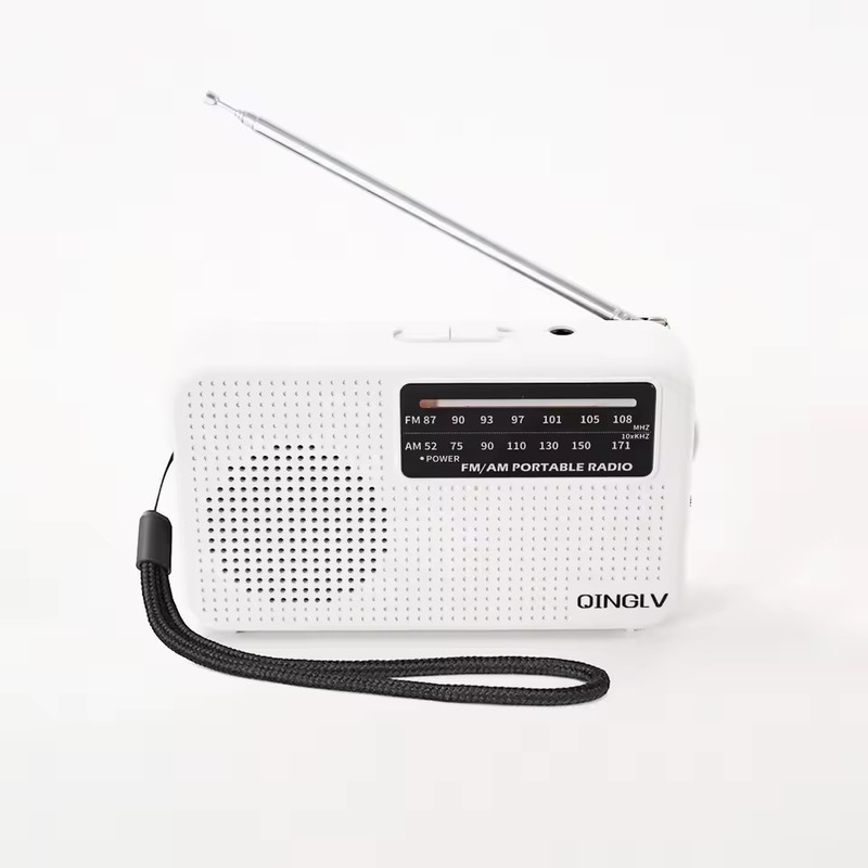 Portable Pocket AM/FM Radio with Telescopic Antenna, 3.5mm Headphone Jack