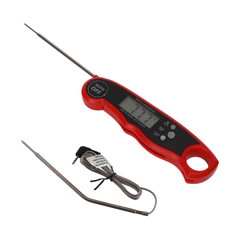 Meat Thermometer Digital 2 Probes with Alarm Function Backlight for