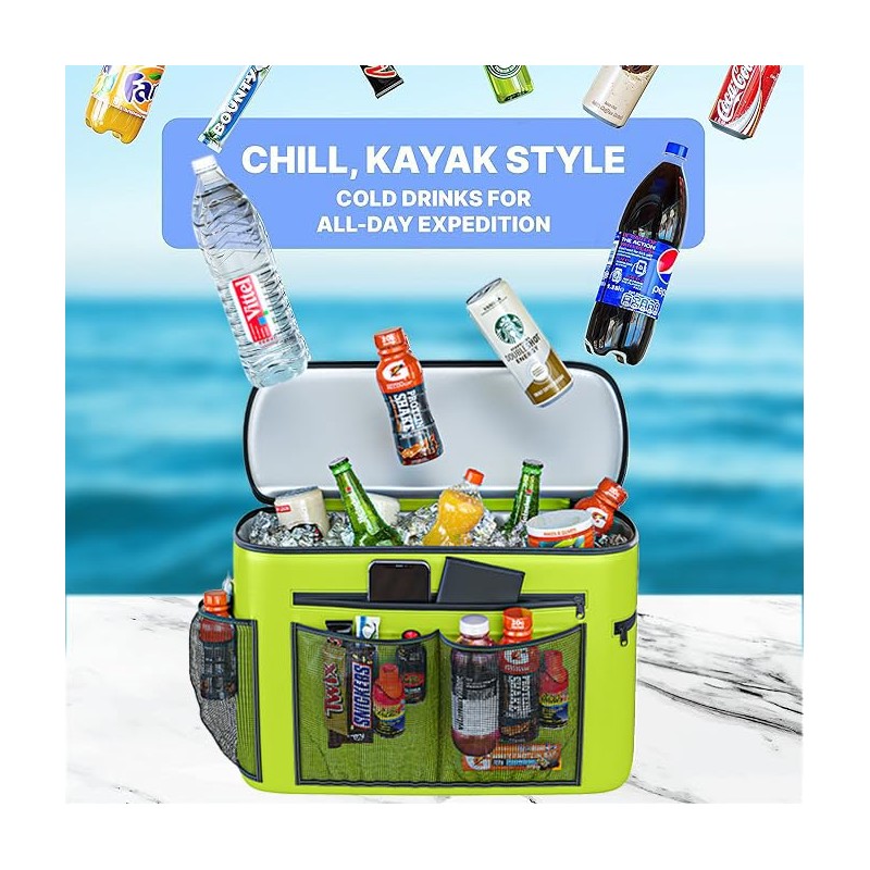 TidyFriend Kayak Cooler Behind Seat, Waterproof Cooler for Kayaking, Compatible